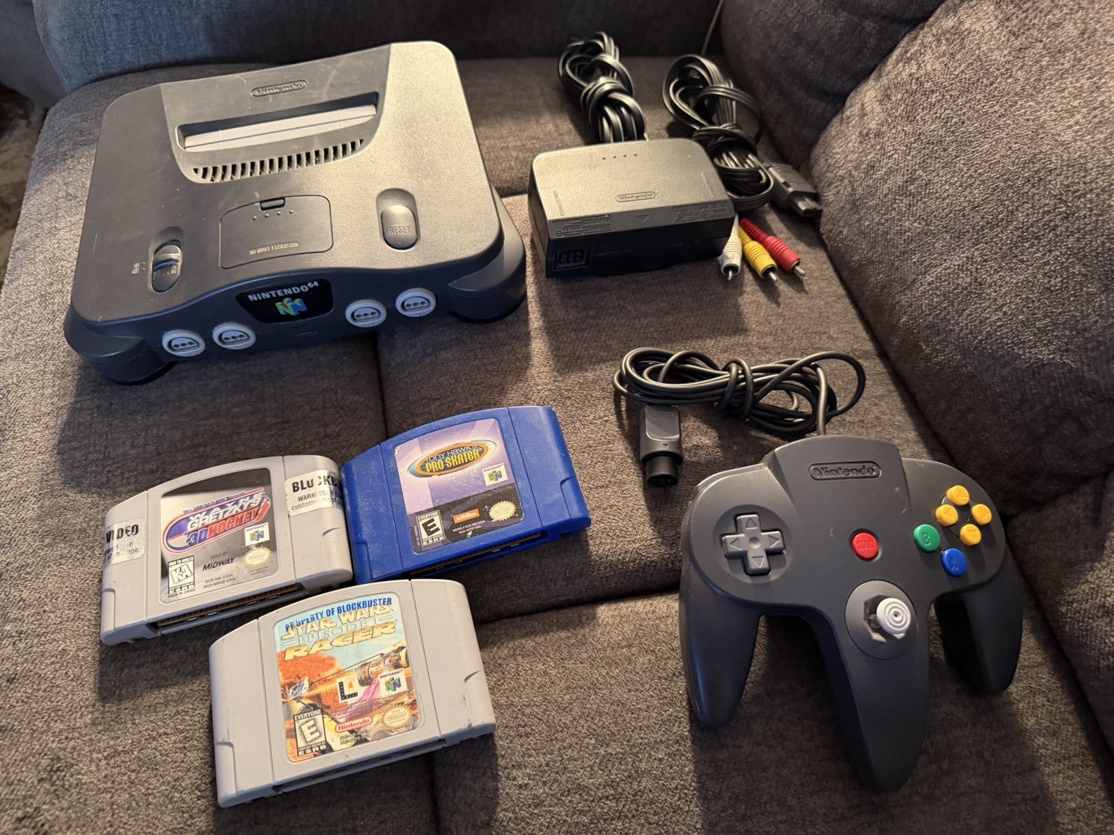 Nintendo 64 Home Console – Black With Games N64
