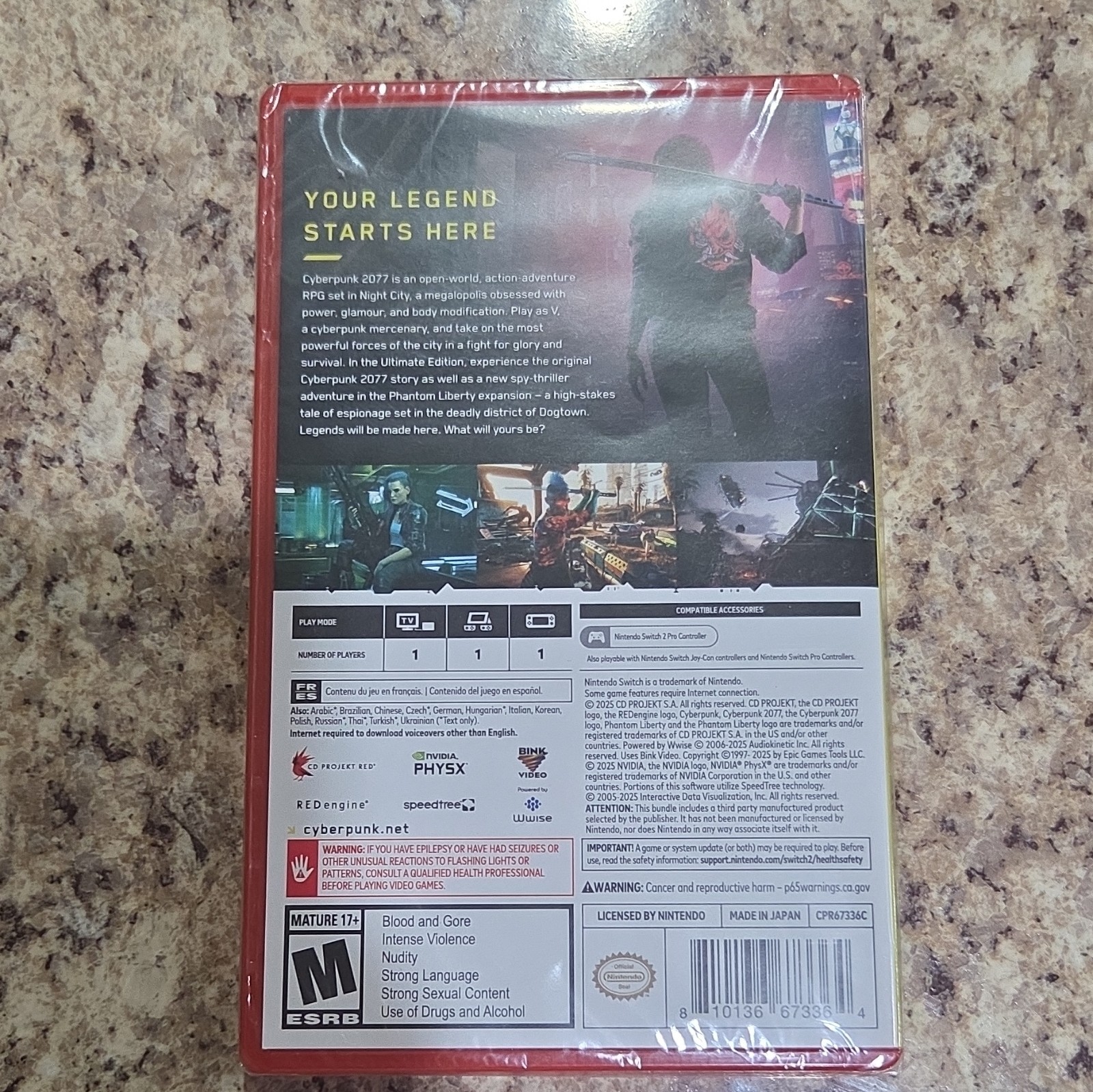 Cyberpunk 2077 Ultimate Edition w/ Phantom Liberty – Nintendo Switch 2