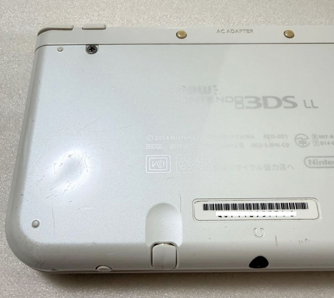 New Nintendo 3DS LL XL Pearl White Console IPS Mem Card Tested Working #65