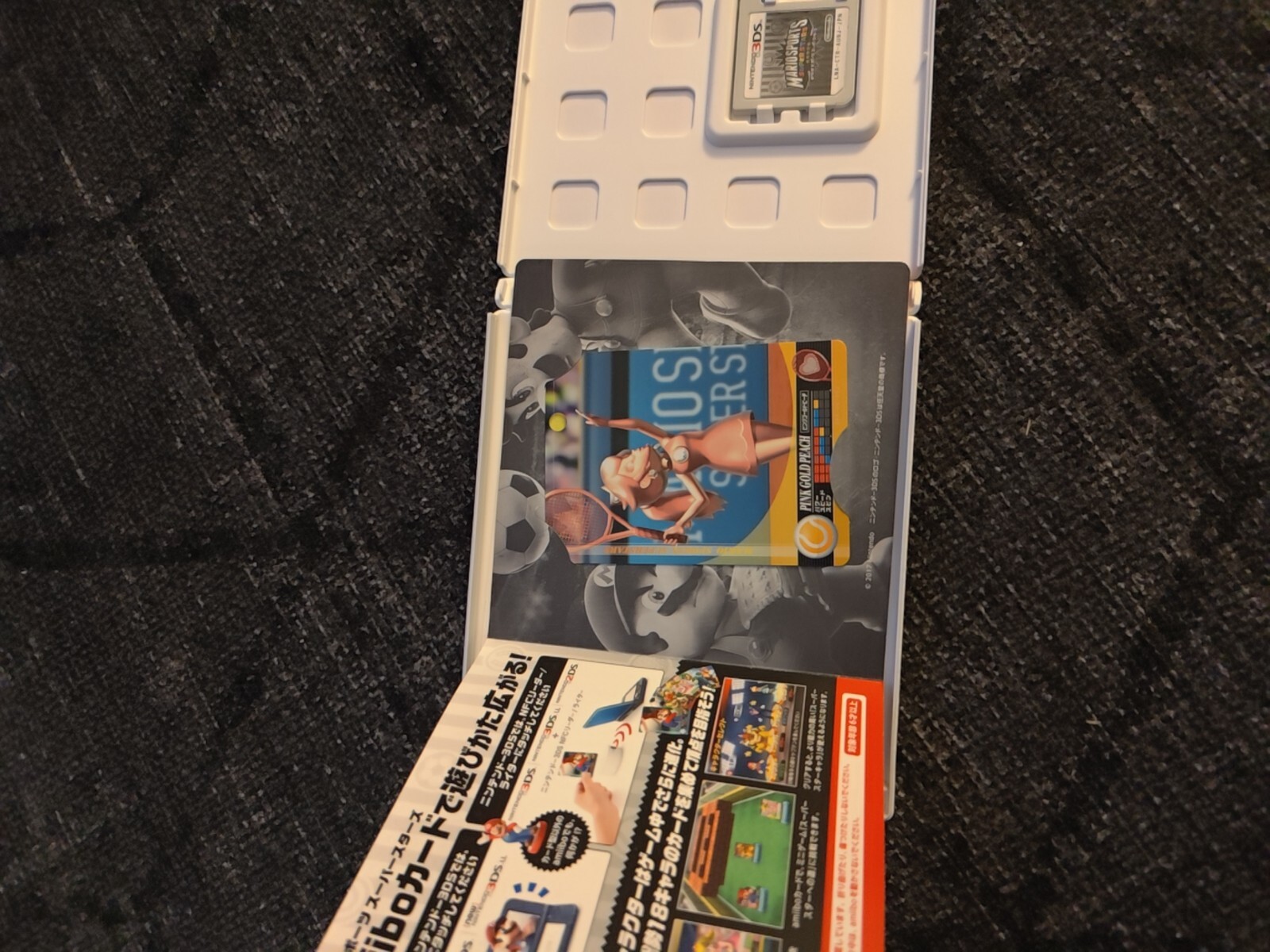 Nintendo 3DS Mario Sports Superstars w/Amiibo Card Golden Peach Japanese Version
