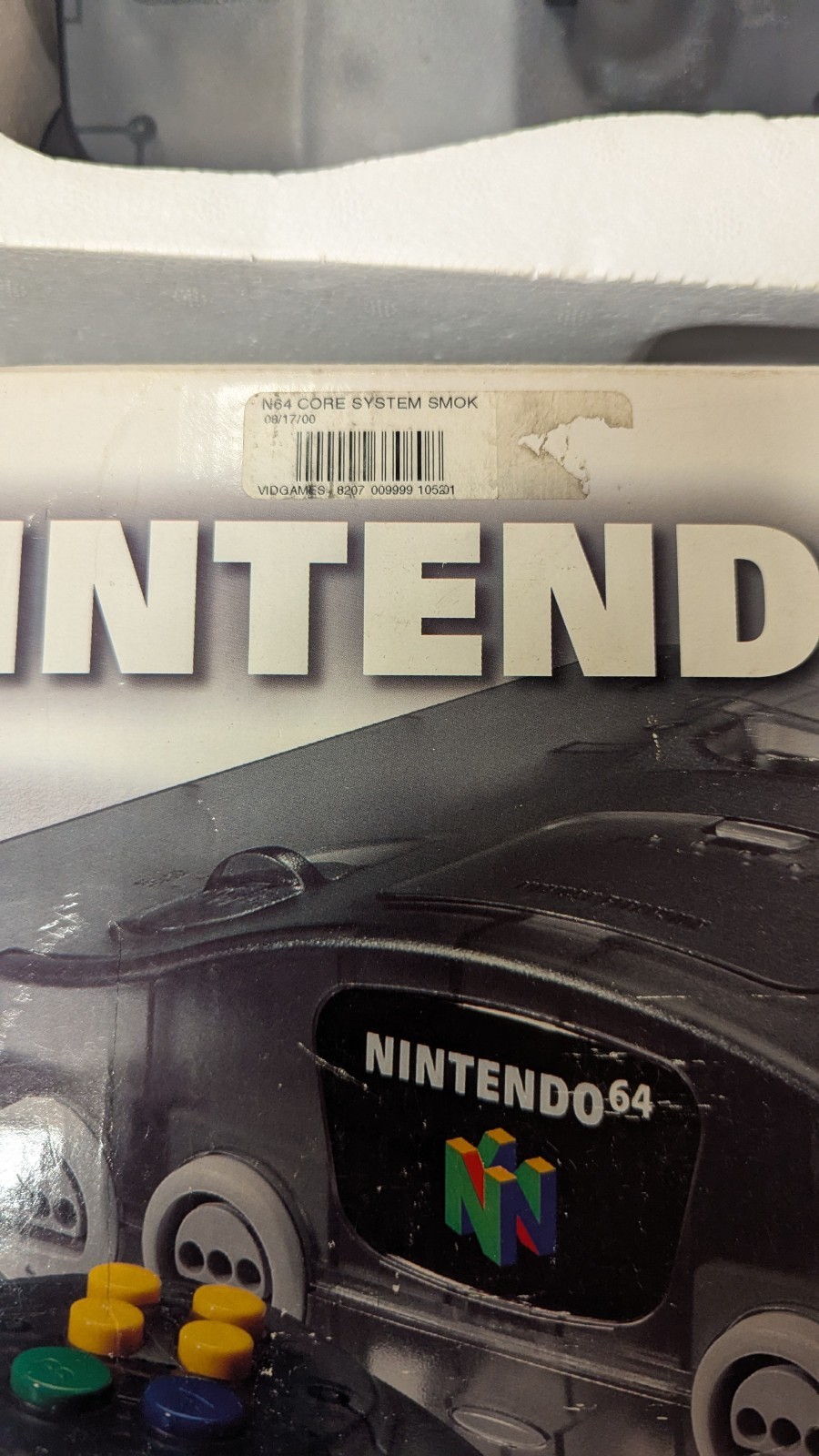 Smoke Black Grey Nintendo 64 Console System Complete Box CIB NUS-001 NTSC N64
