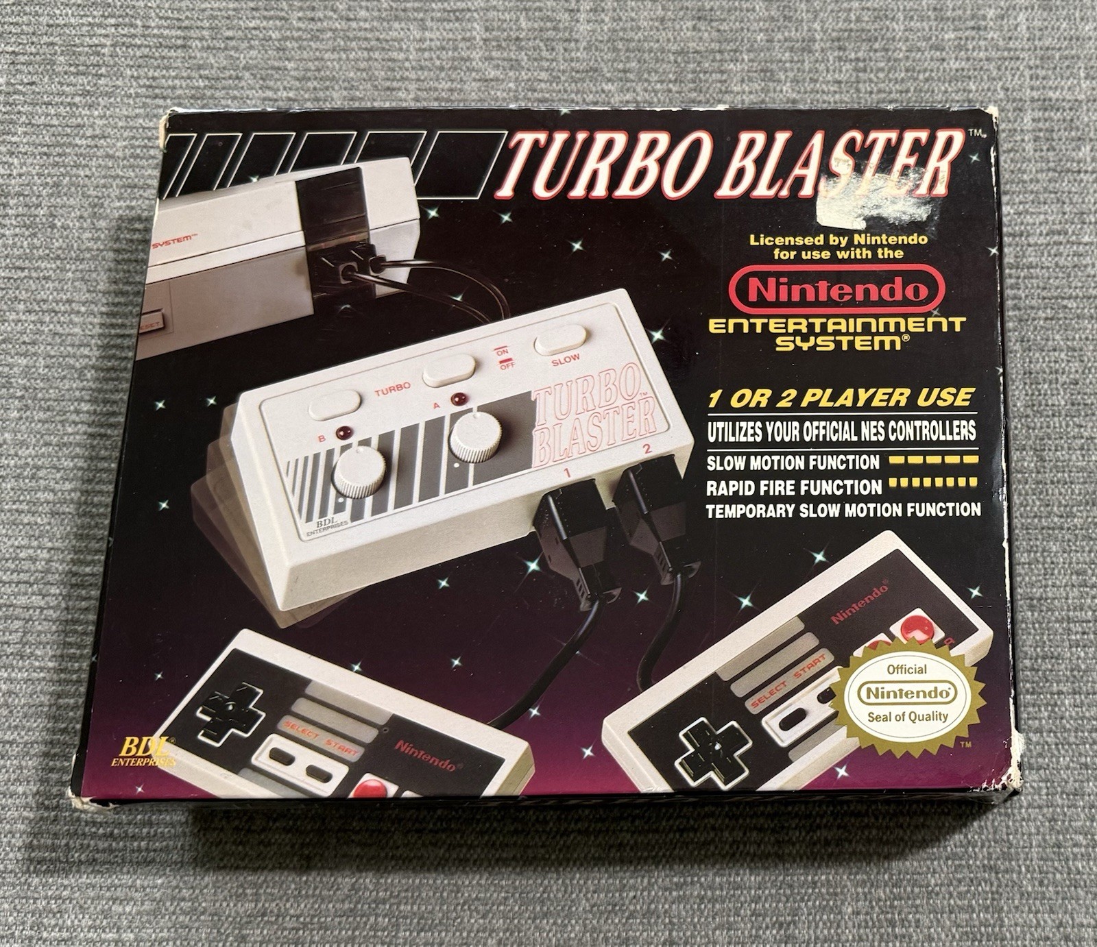 NEW NES Turbo Blaster BDL Enterprises Nintendo Controller Attachment AUTHENTIC