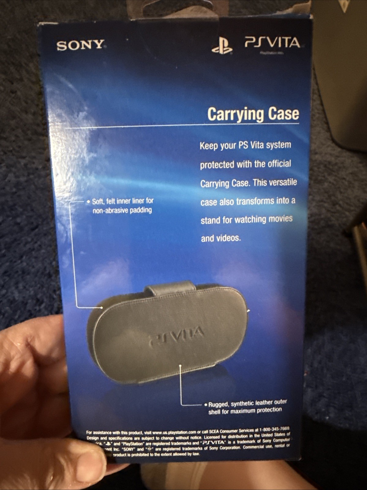 New – SONY Official PS VITA Protective Case & Stand OEM PLAYSTATION Series 1000