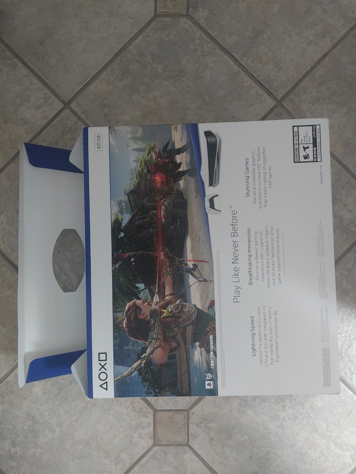 Sony PS5 Horizon Forbidden West BOX ONLY Some Inside Items See All Photos