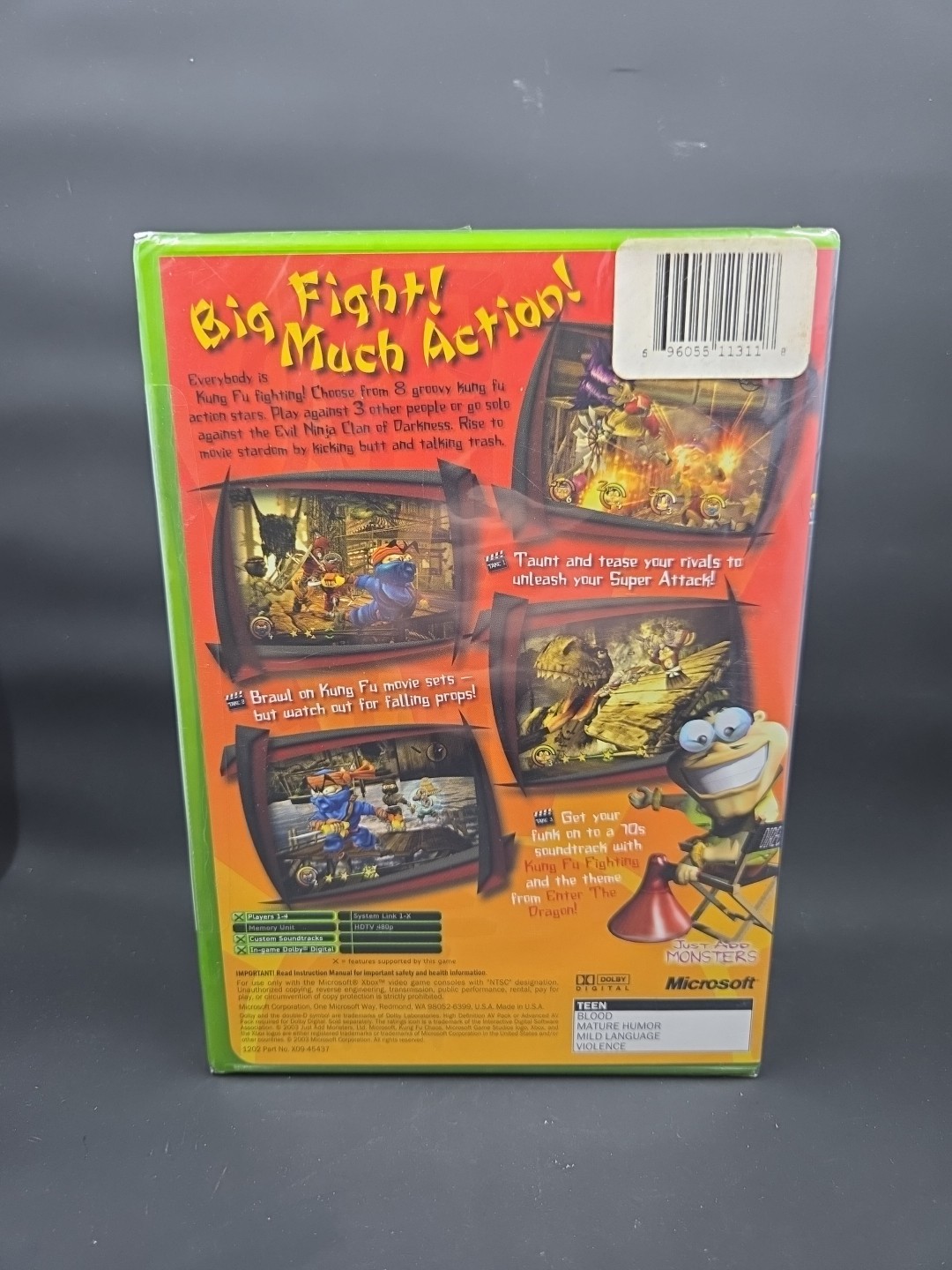 Kung Fu Chaos for the Original OG Xbox Brand New Factory Sealed