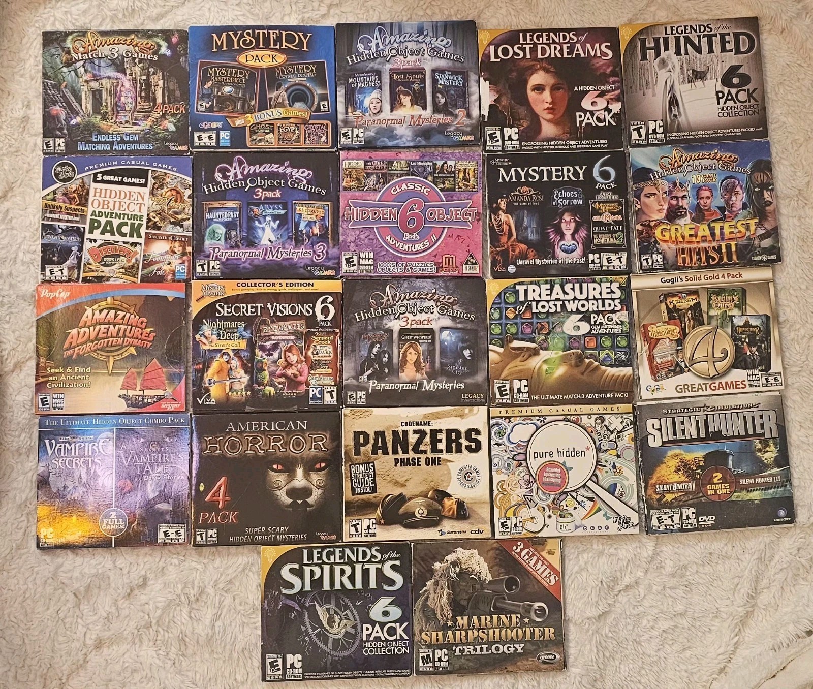 2000’s CD DVD ROM Games Lot Of 22 Asst Age Level Games Genres