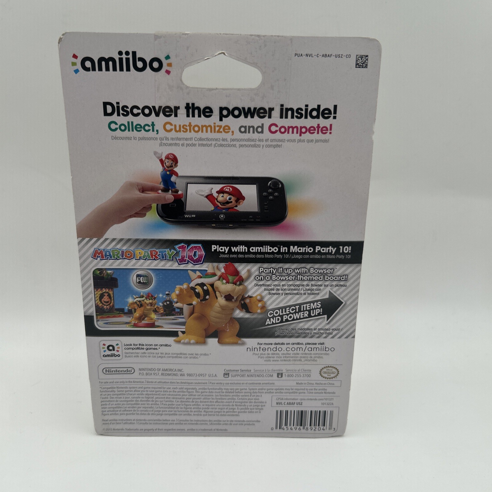 Amiibo – SEALED Bowser Figure (Super Mario Series) New in Box