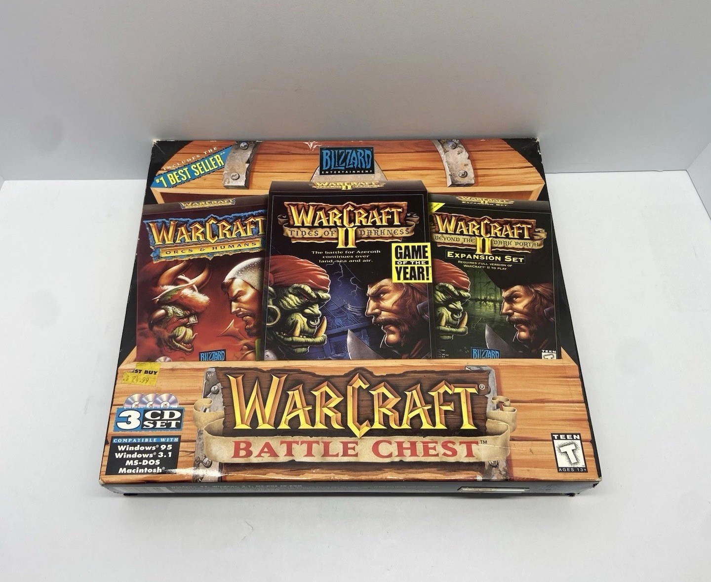 Blizzard Computer Game Warcraft Battle Chest 1996 Windows & Mac