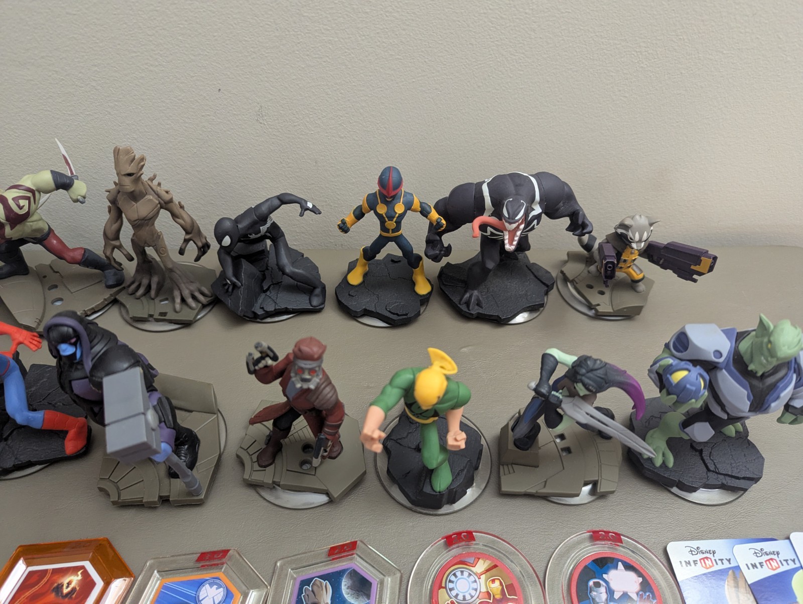 Huge Disney Infinity 2.0 & 3.0 Lot PS4 Game, Portal, 38 Figures, 14 Discs, Cards