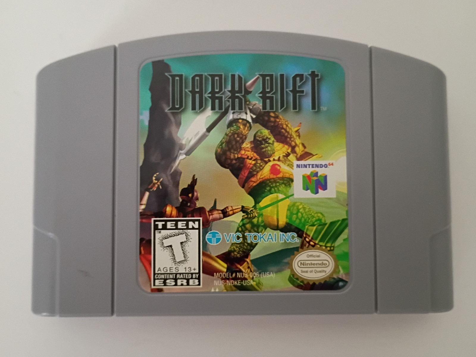 Dark Rift & War Gods N64 Nintendo 64, 1996 Authentic Game Cartridge & Manual Lot