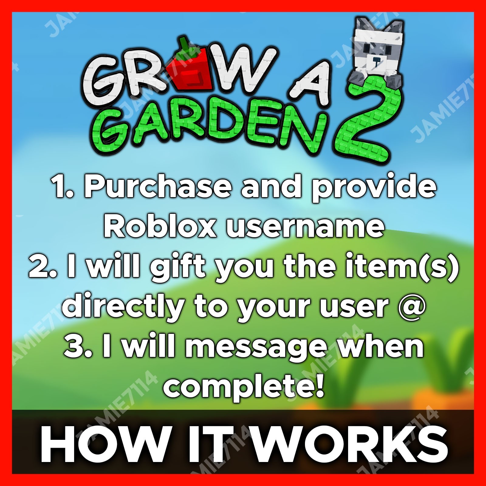 🪴Grow a Garden 2 | Mushroom Seed x250 | GAG2 Fast & Easy