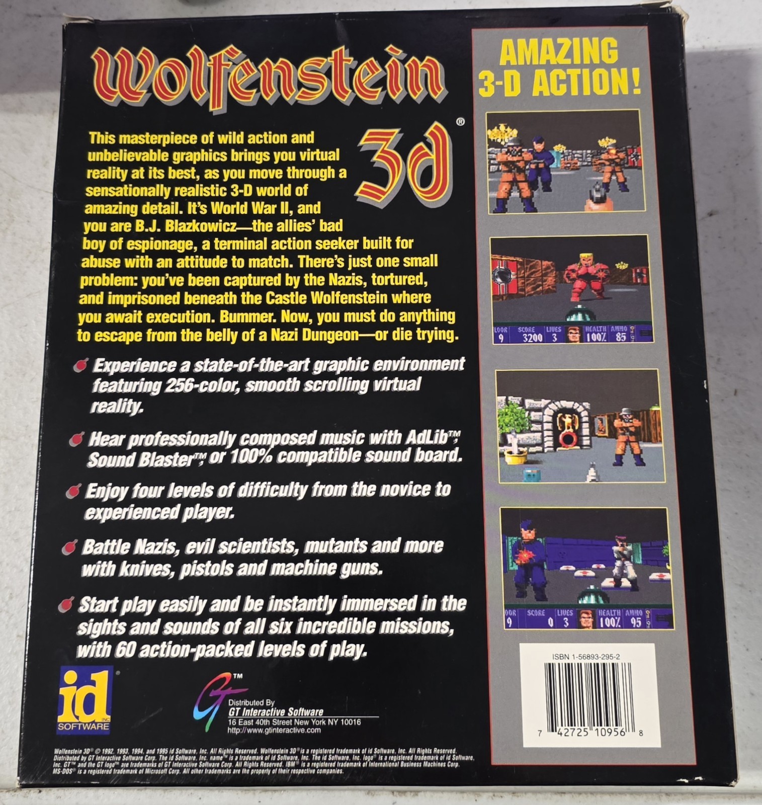 Wolfenstein 3D (Black Box), 1995, Big Box