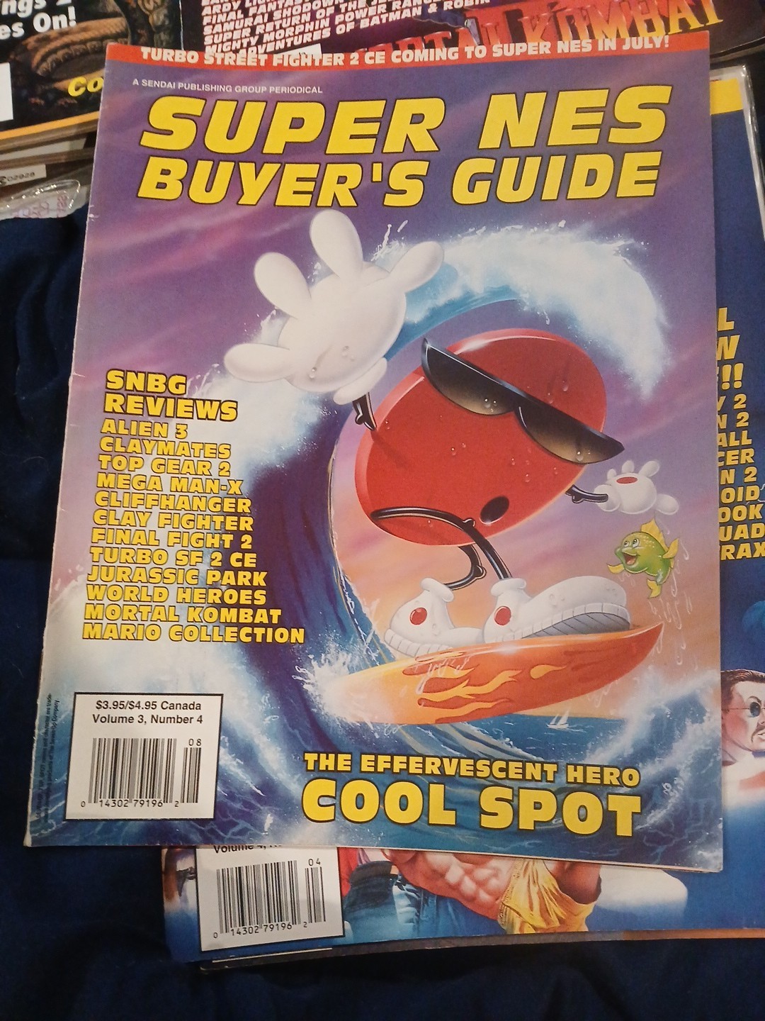 Super NES Buyer’s Guide Magazine Vol 4 No 4 Cool Spot Amazing Shape See Pics