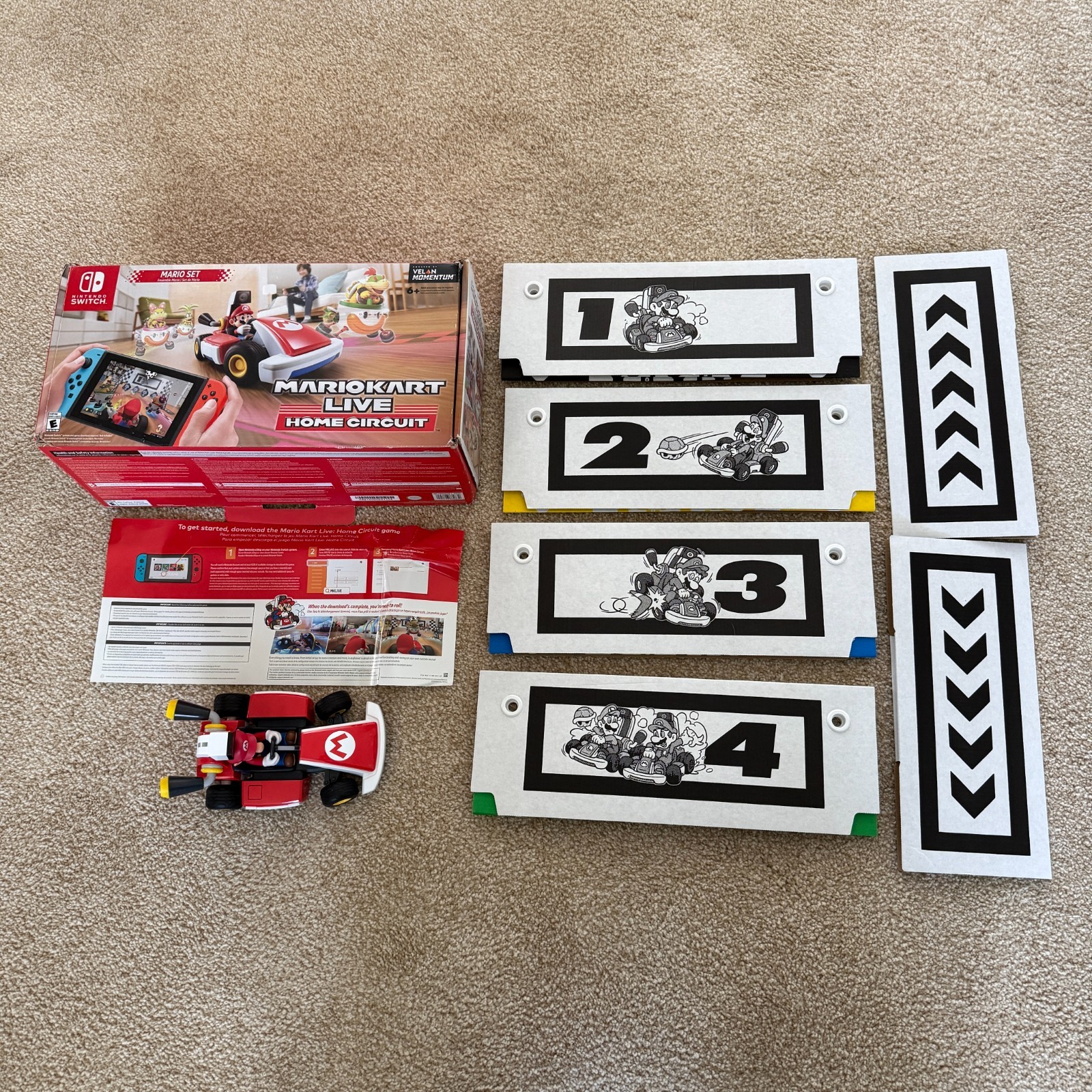 Mario Kart Live: Home Circuit -Mario Set – All Items Included