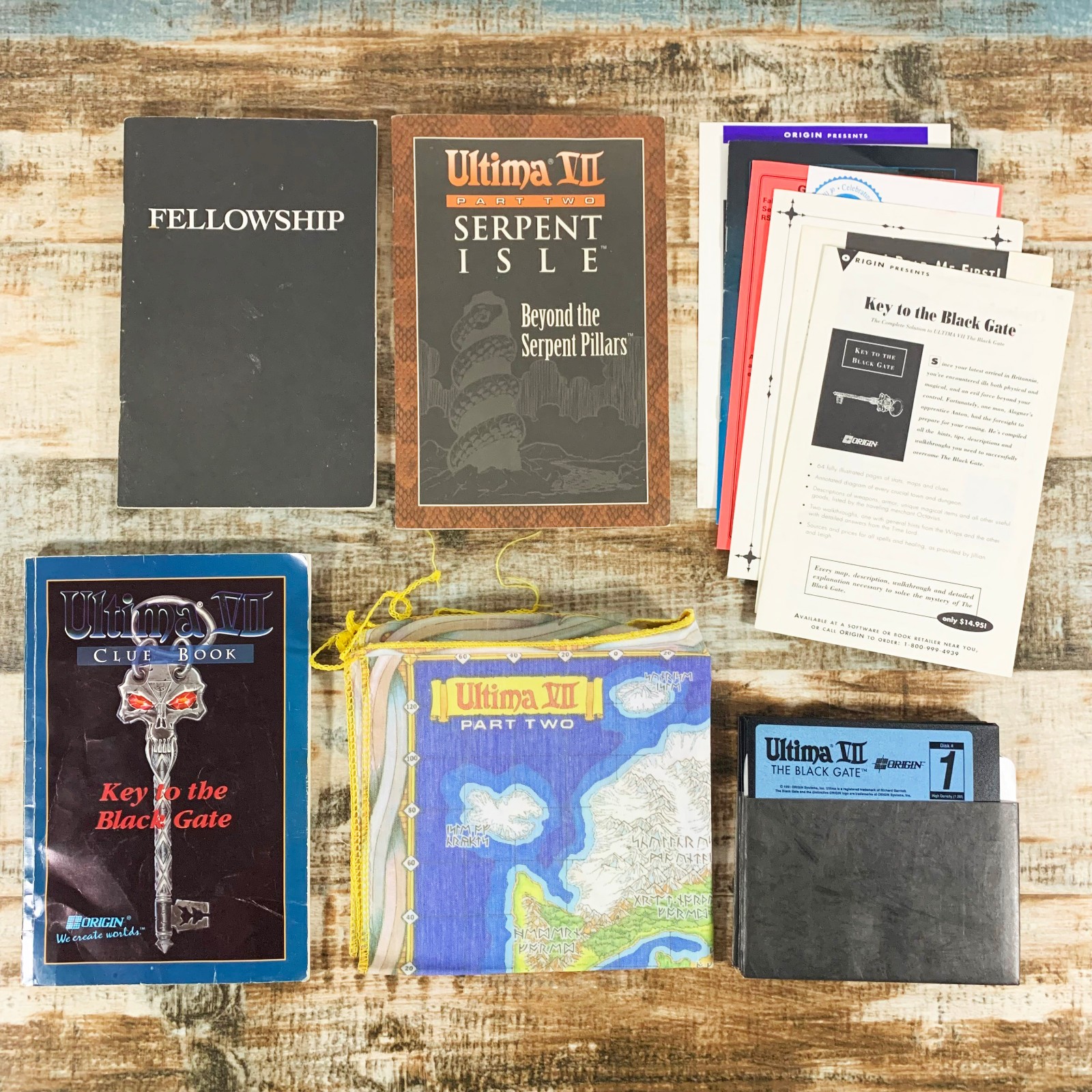 Ultima VII The Black Gate (Big Box PC Game) 5.25″ Floppy Disks – Origin Systems