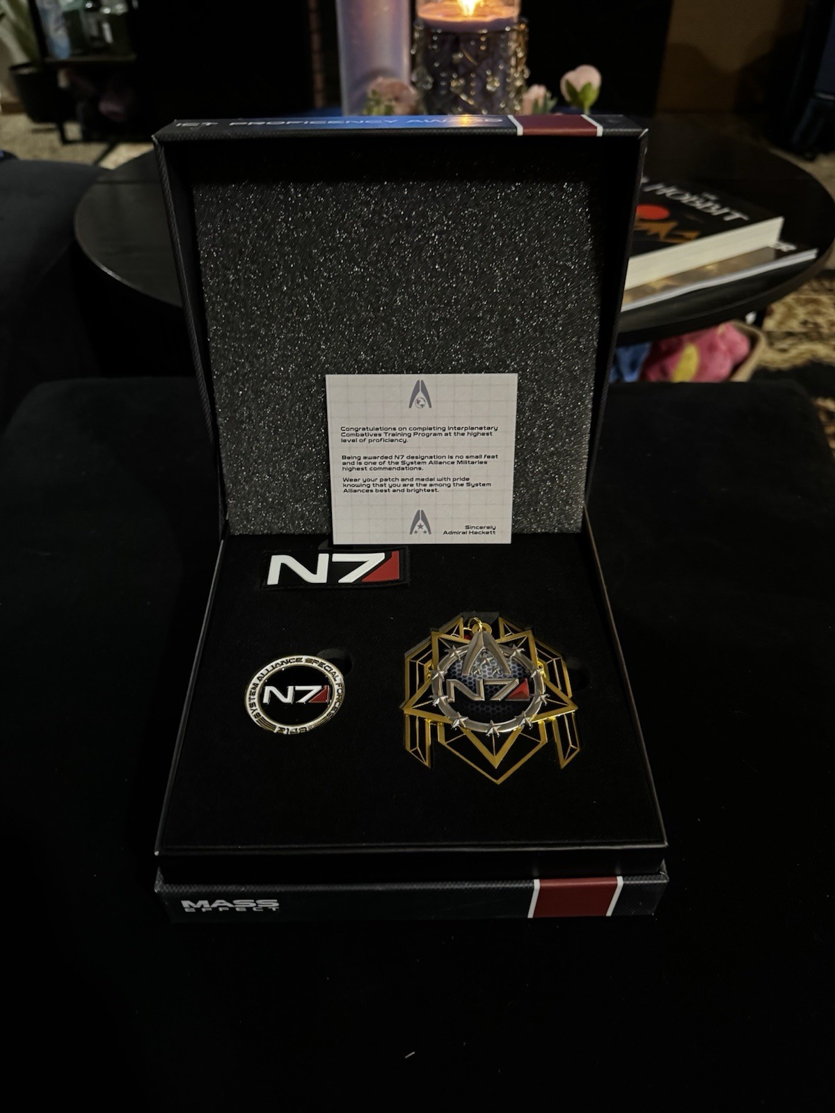 Mass Effect N7 Premium Medal/ Coin/ Pin Bundle Bioware (Sold Out) 382 Of 2007