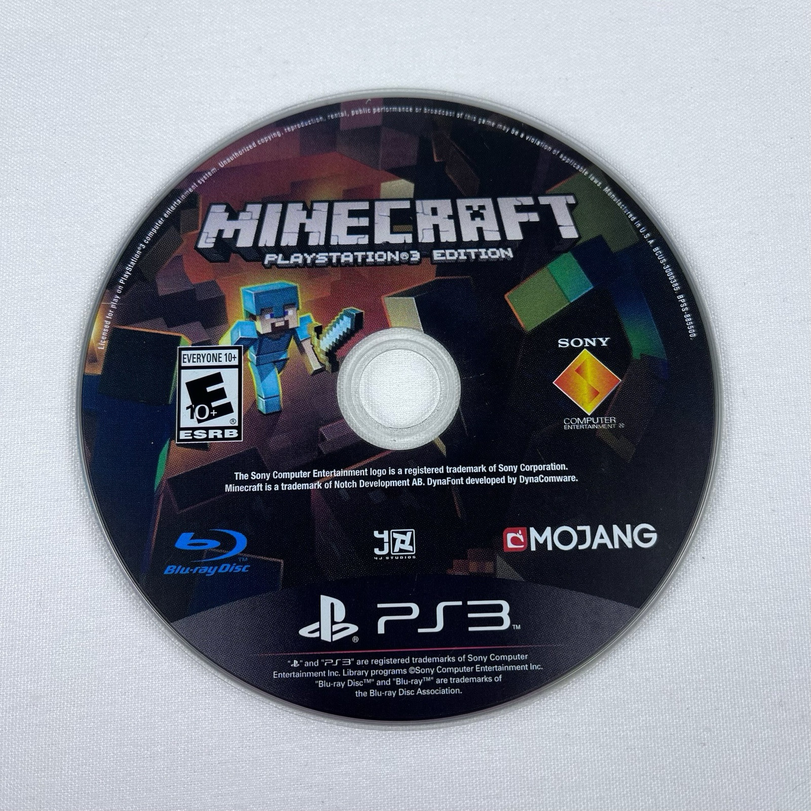 Minecraft Ps3 Sony PlayStation 3 Edition Disc Only Video Game Mojang Collectible
