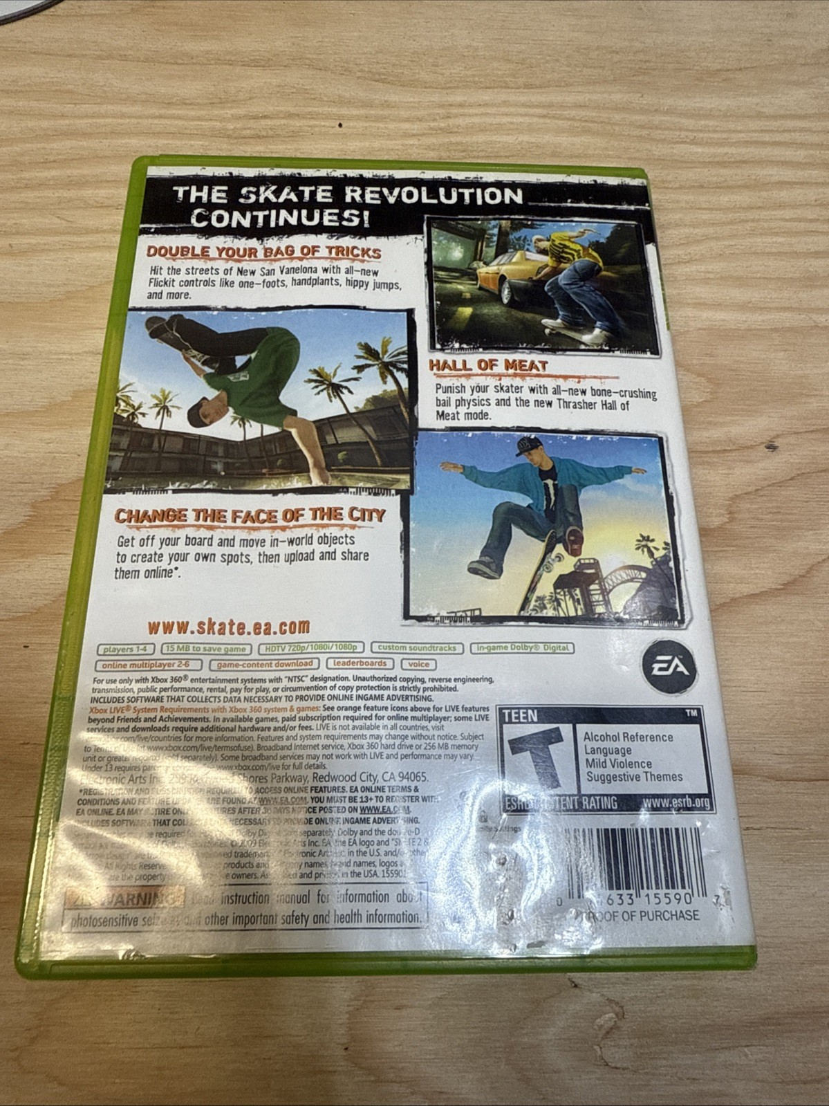 Skate 2 – Microsoft Xbox 360 CIB Verified Working – Fast Shipping to You!!!