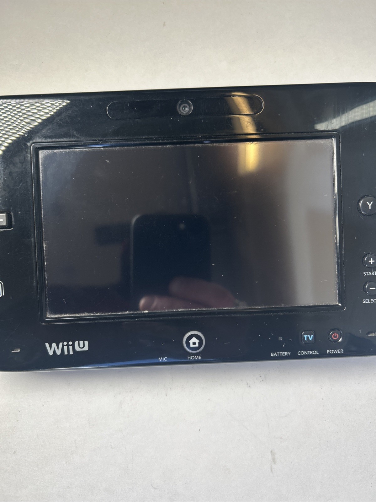Defective Nintendo WUP-010 (USA) Gamepad Black Parts Or Repair READ! Broken