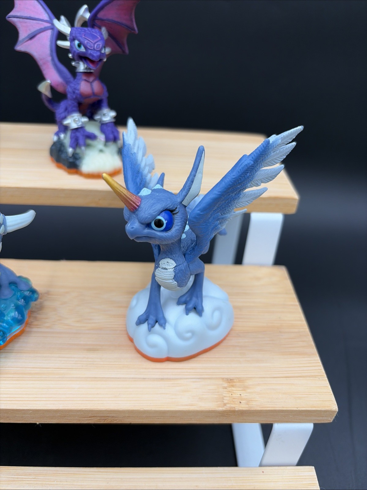 Skylanders Giants Lot Flashwing Drobot Cynder Zap Sonic Boom Jet Vac Orange Base