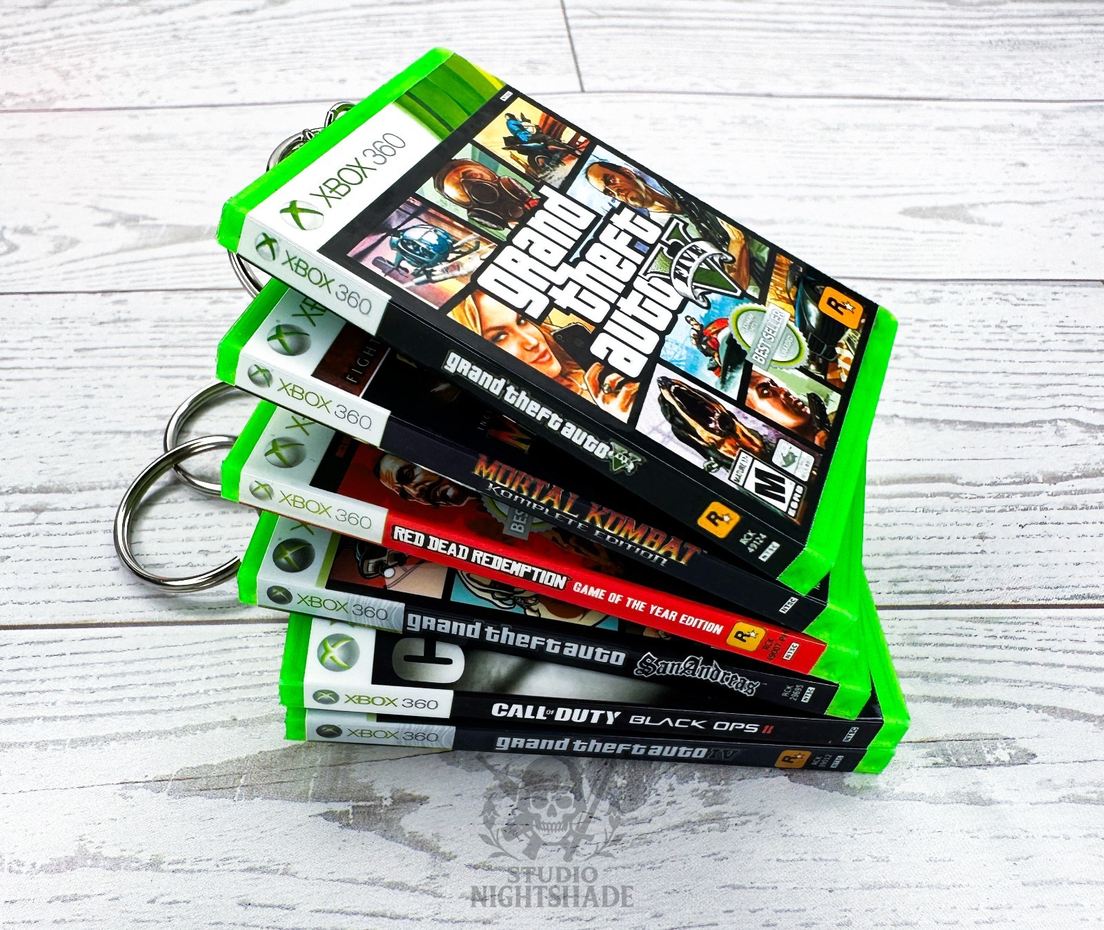 Plants Vs Zombies mini XBOX 360 video game case keychain Functional Disc