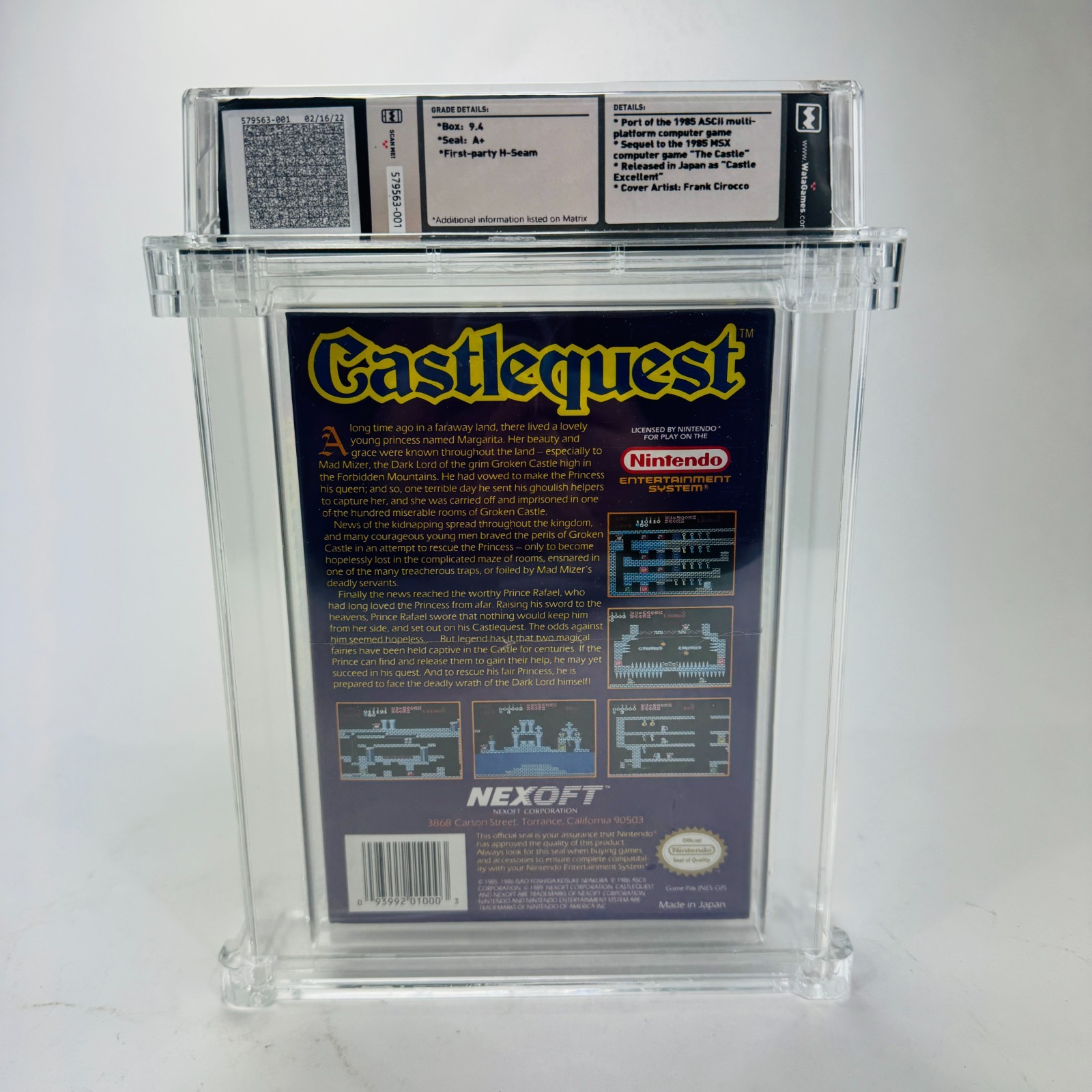 Castlequest – Nintendo NES 1989 Oval SoQ Sealed New Activision WATA 9.4 A+