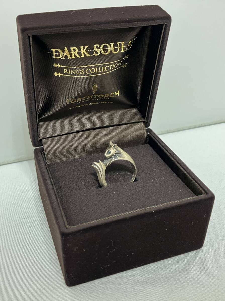 DARK SOULS Silvercat Ring TORCHTORCH Silver 925 w/Box FromSoftware US Size 10