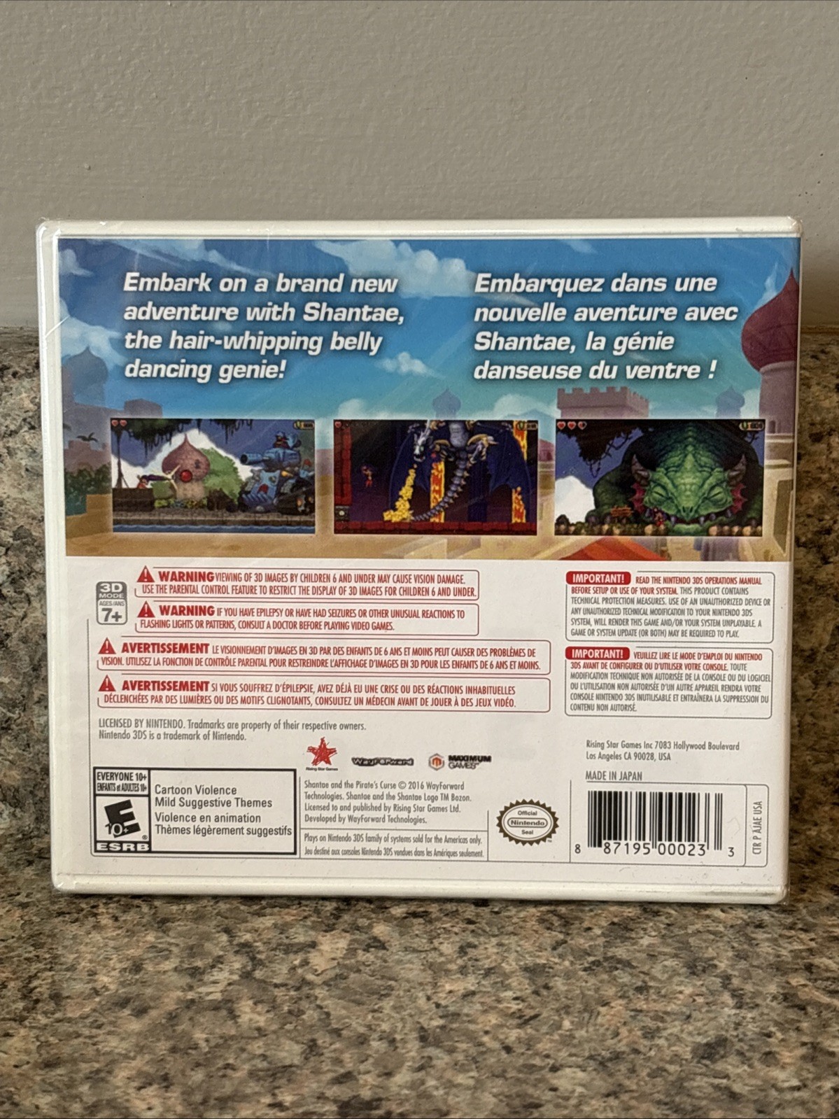 SHANTAE AND THE PIRATE’S CURSE (Nintendo 3DS, 2016) *BRAND NEW / FACTORY SEALED*