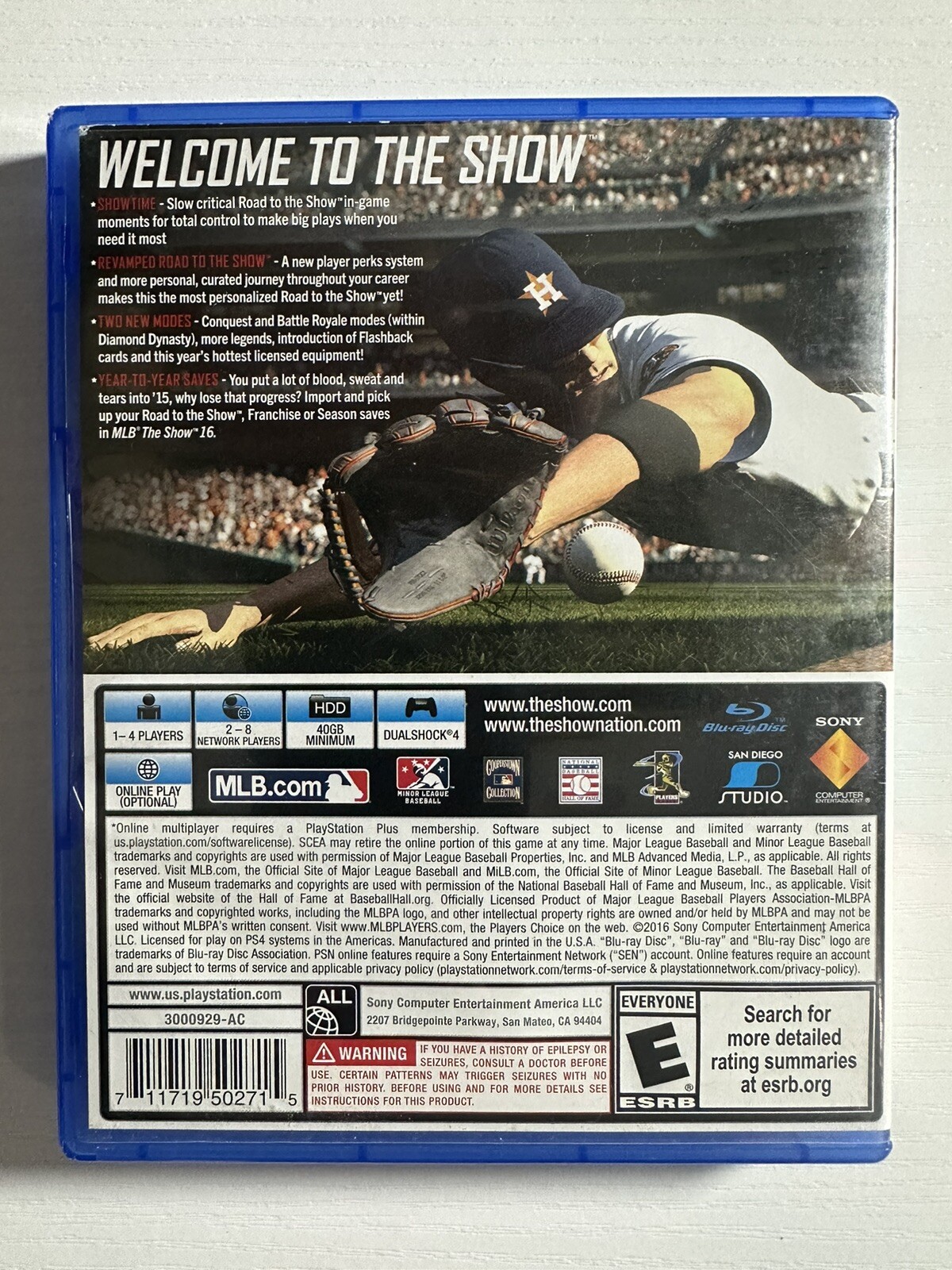 MLB: The Show 16 (Sony PlayStation 4, 2016)