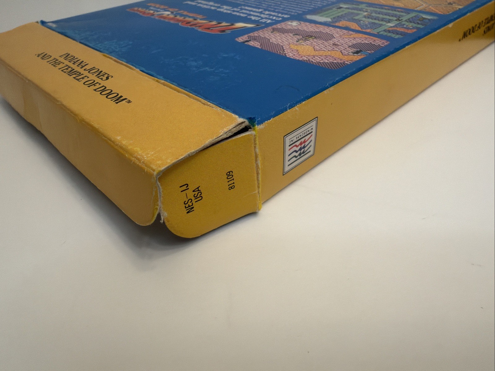 Indiana Jones and the Temple of Doom Nintendo NES Box & Foam Only Mindscape