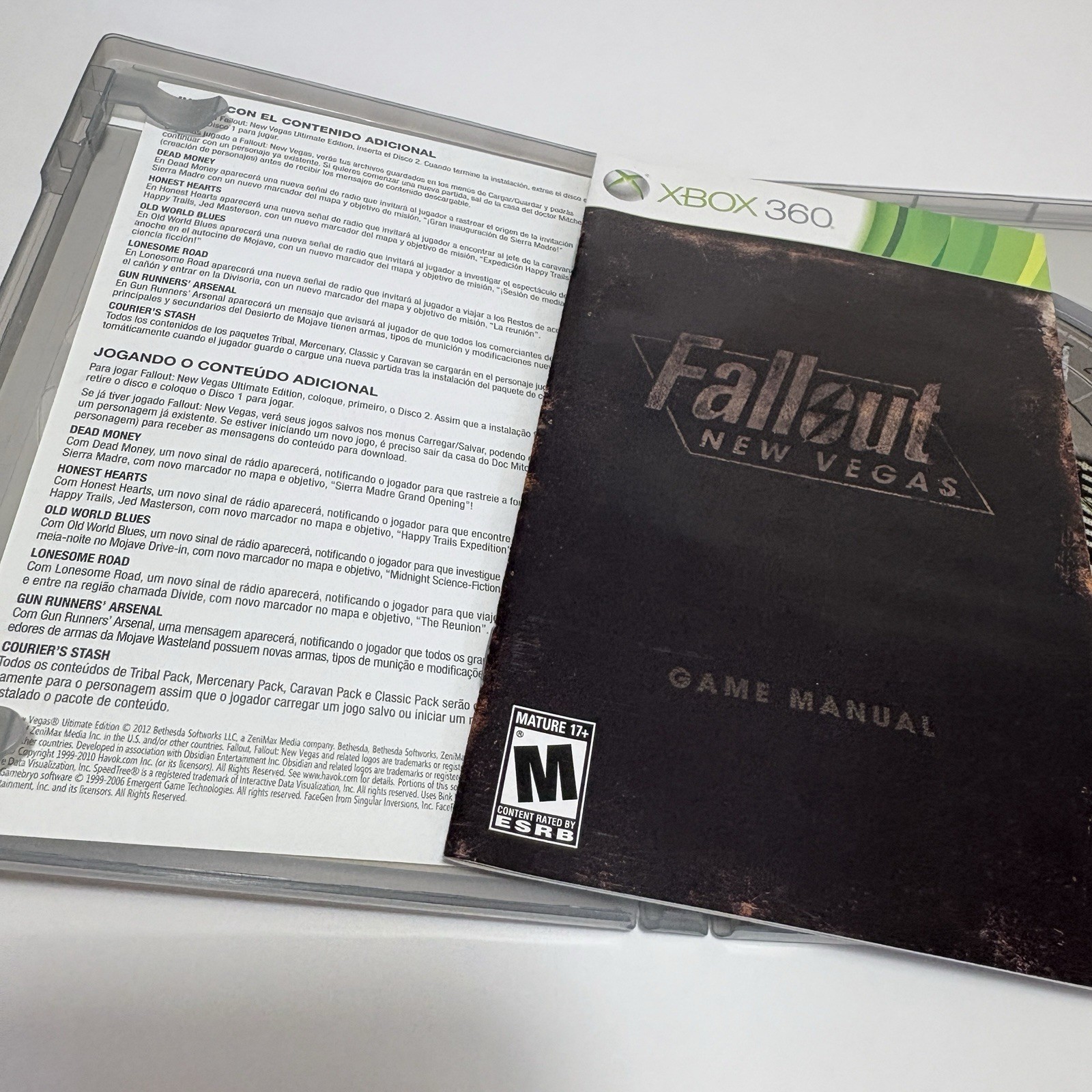Fallout New Vegas Ultimate Edition Xbox 360 Complete CIB Tested Platinum Hits