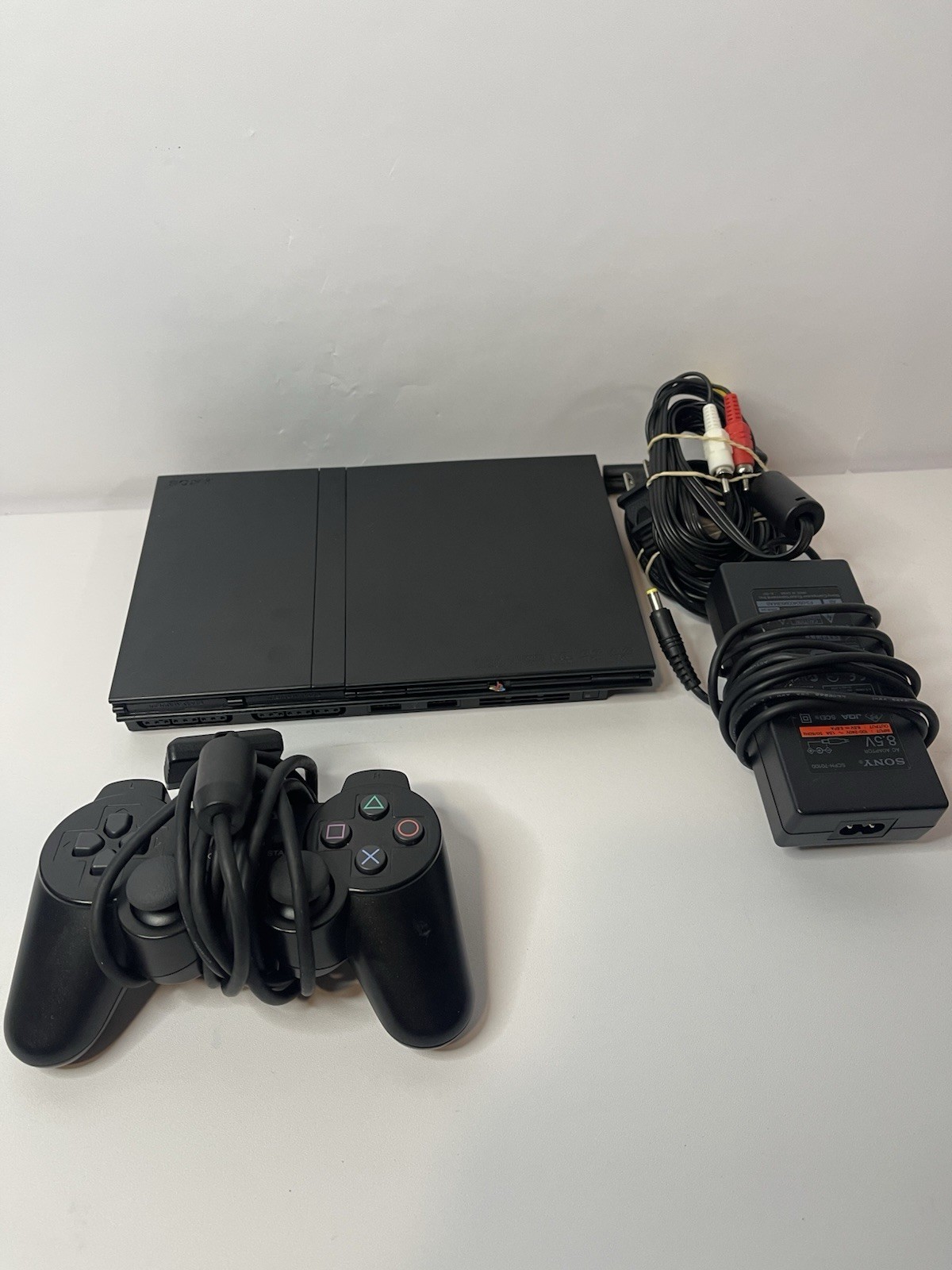 Sony PlayStation 2 PS2 Slim SCPH-79001 Console System Bundle – READ DESCRIPTION