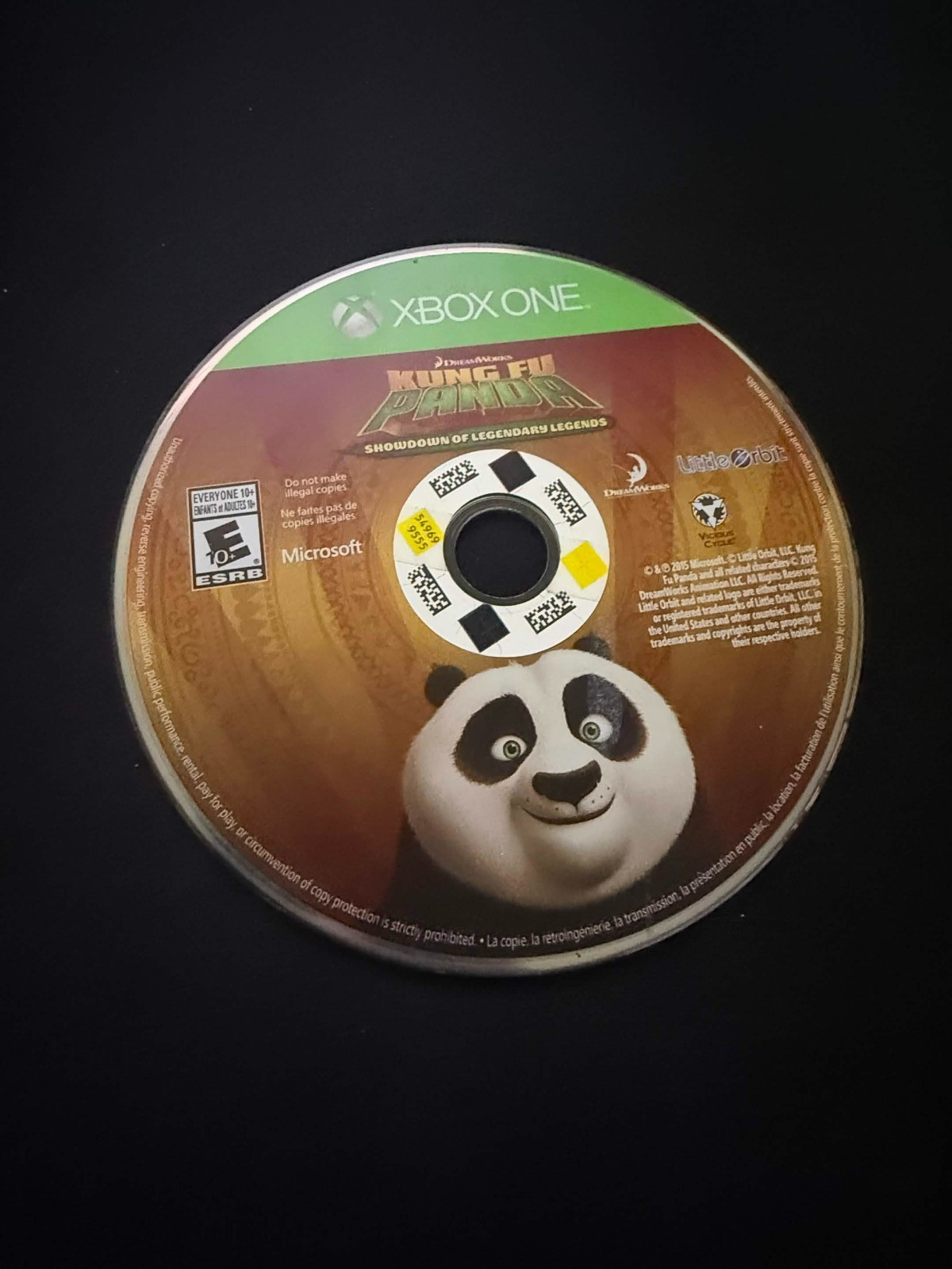 Kung Fu Panda Showdown of the Legendary Legends Microsoft Xbox One Disc Only