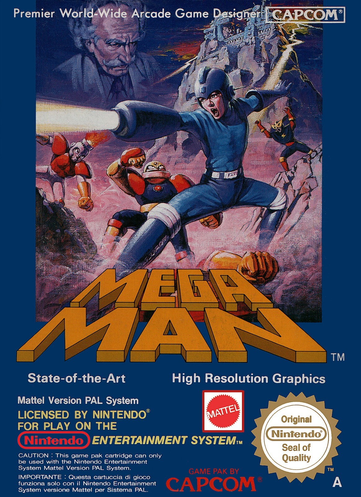Nintendo Classic Art – Mega Man Video Game Cover Poster 11×15