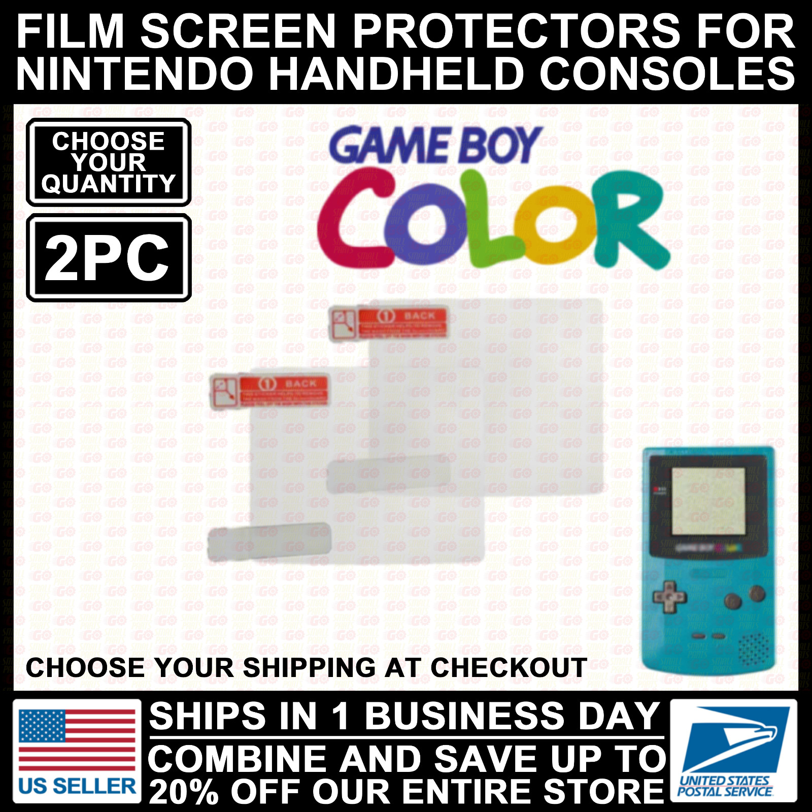 NEW Film Plastic Screen Protector For Nintendo Game Boy Color/GBC