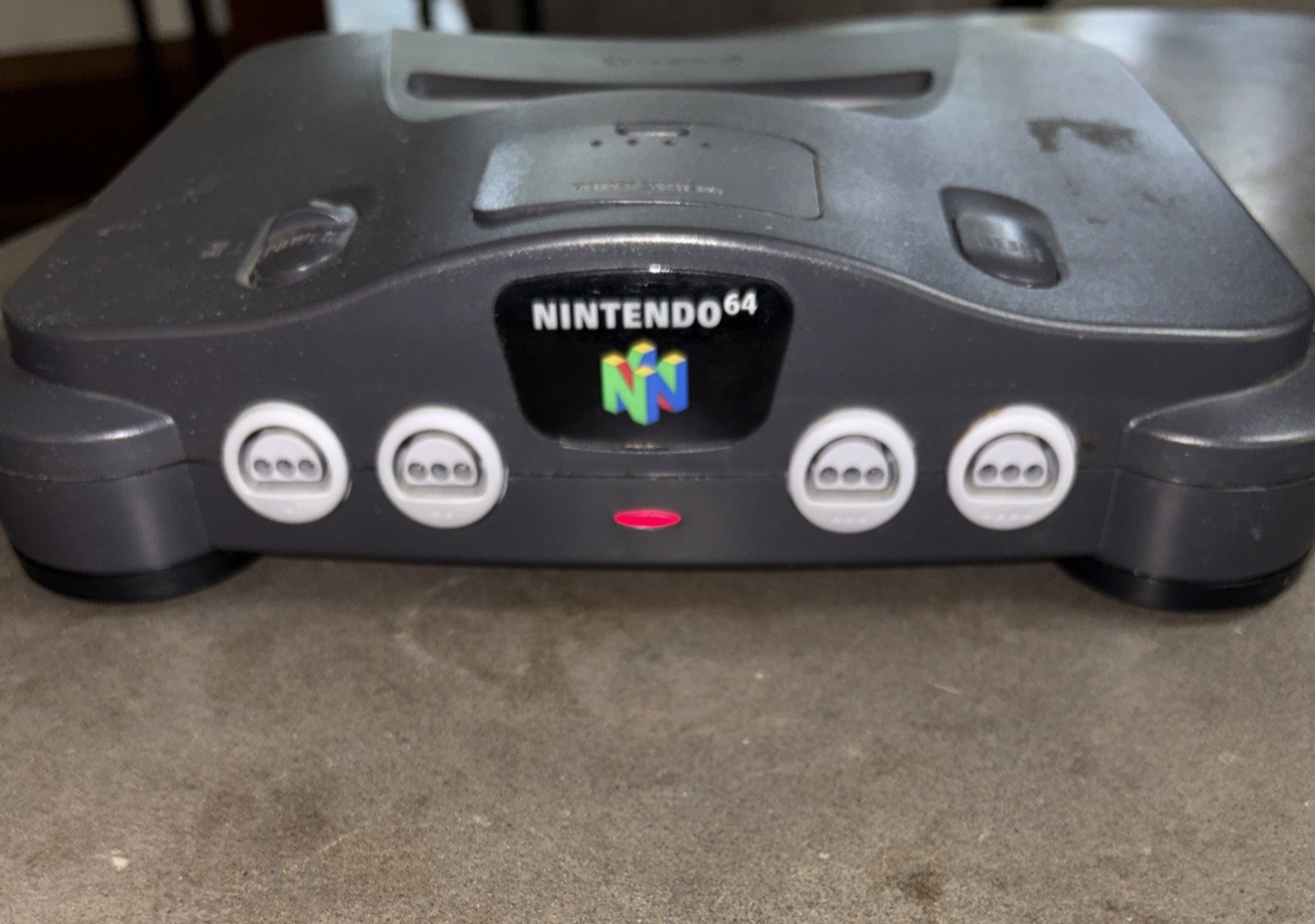 Nintendo 64 N64 With Four Controllers And Cords