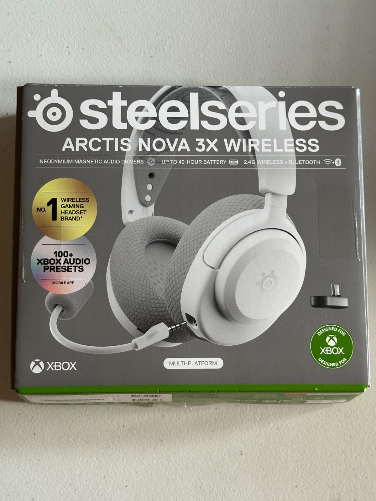 SteelSeries Arctis Nova 3X Wireless Multi-Platform Gaming Headset (White)