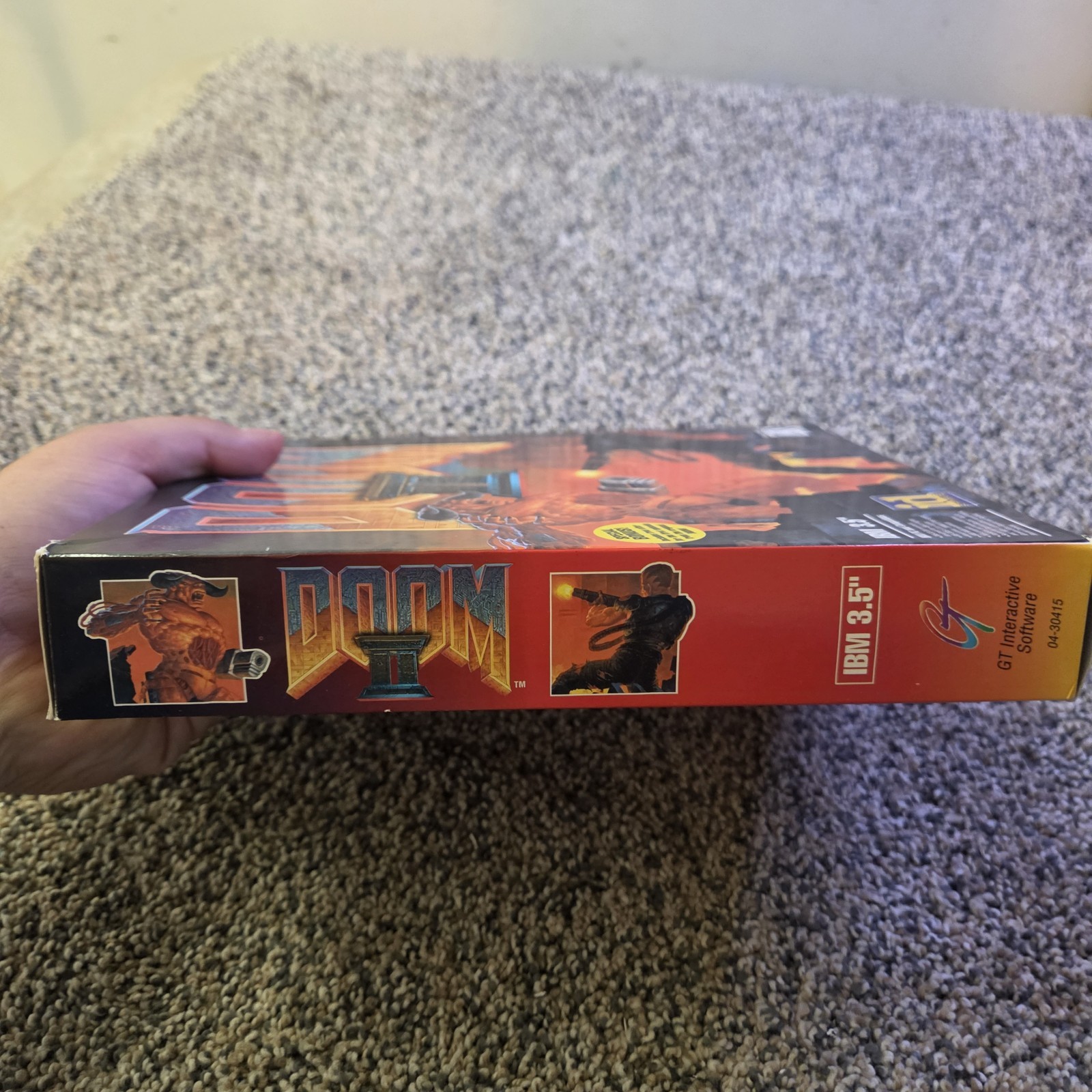 DOOM II PC Game Big Box 3.5 Floppy Original Box Vintage 1994 Instruction Manual
