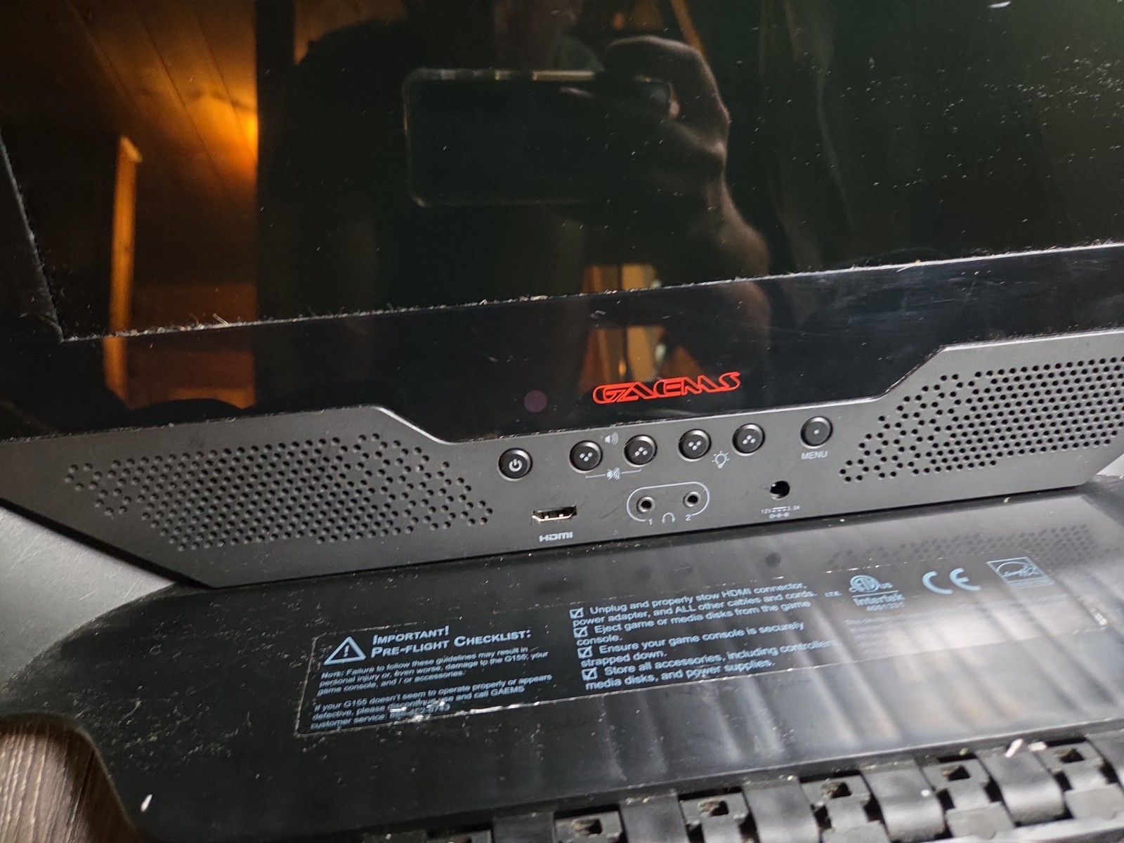 Gaems G155 15.5” Portable Gaming Environment Monitor (No Power Cord)