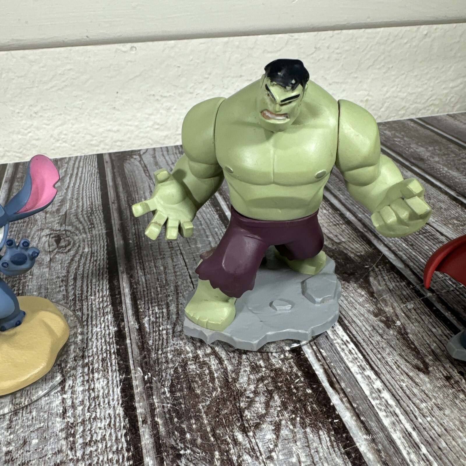 Lot Of 4 Disney Infinity 2.0 Figures – Hulk – Thor – Stitch – Merida Brave