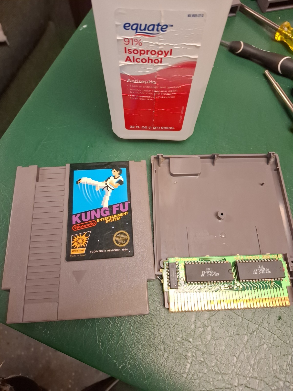 NES Kung Fu Nintendo Entertainment System Authentic 1985 Tested Cleaned Pins