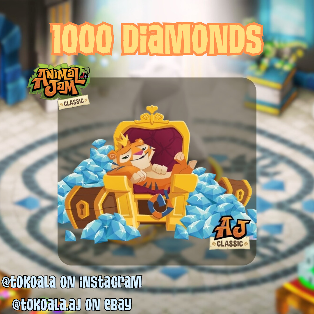 Animal Jam Classic AJC 2000 Diamonds Bundle & Fast Delivery [READ DESCRIPTION]