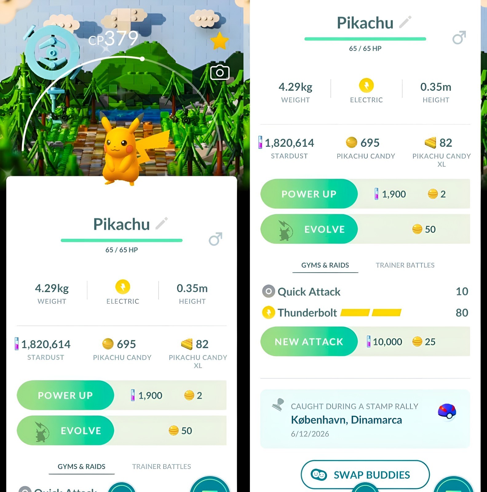 Shiny Pikachu BG Lego | Tr-de Registered | Tr-de Go✨
