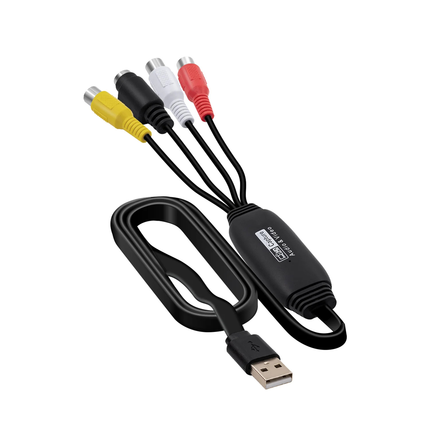 USB 2.0 Audio Video Capture Card Device Converter for Mac/PC/ Windows/Android