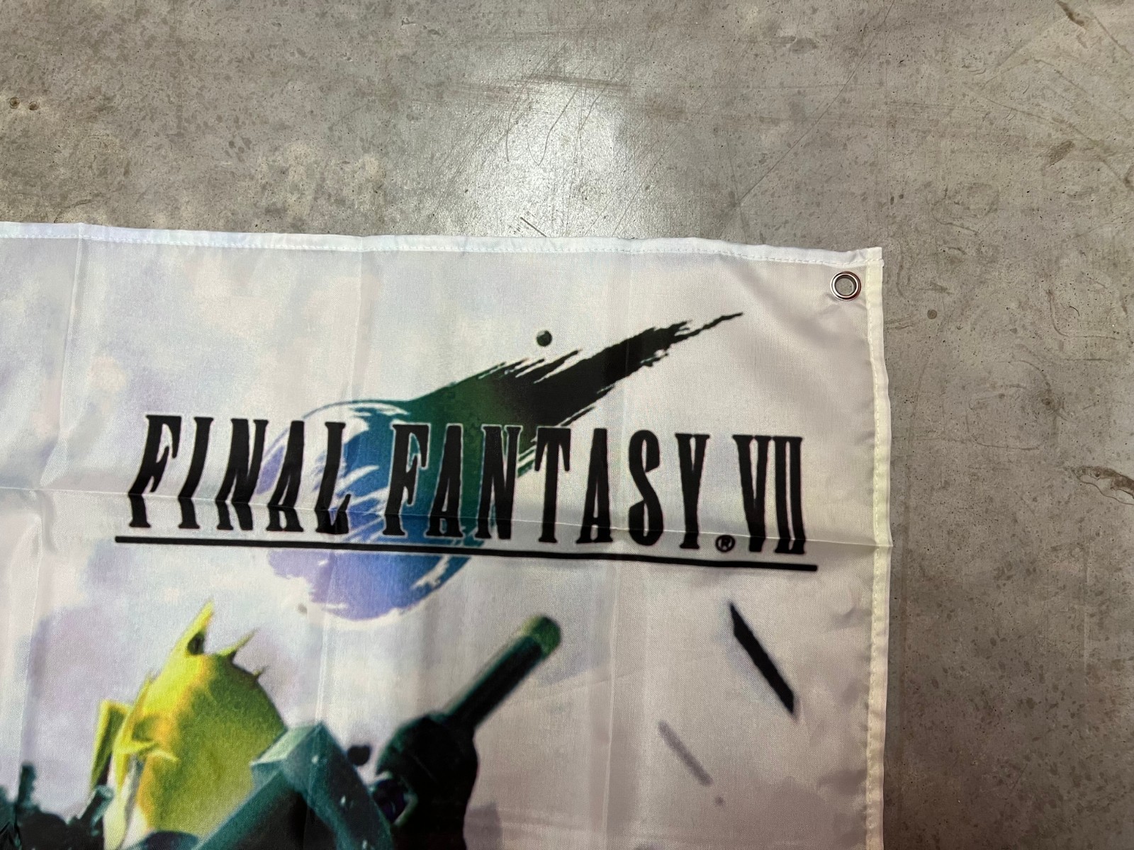 Final Fantasy VII 7 Custom Wall Flag Banner Tapestry 3 x 3 Ft, PS1