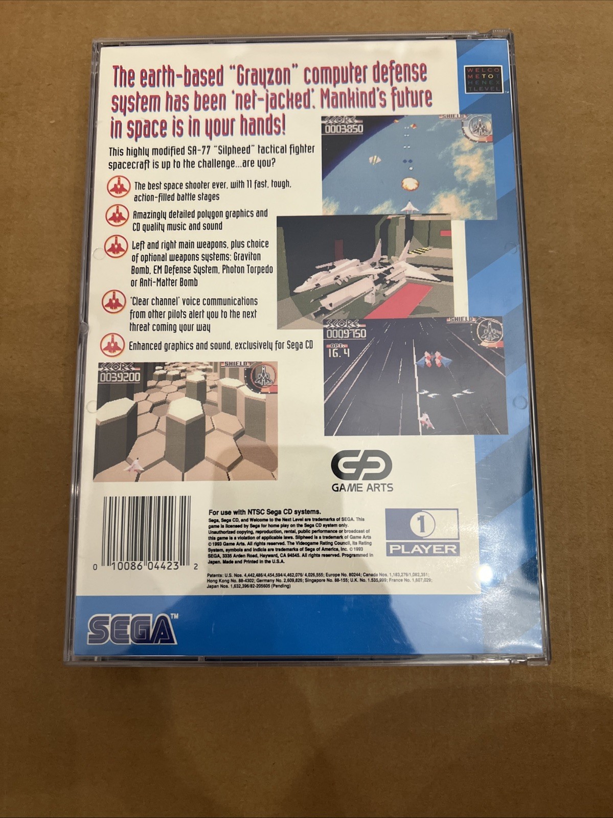 Sega CD Game Slipheed Complete In Box with Manual Tested Working
