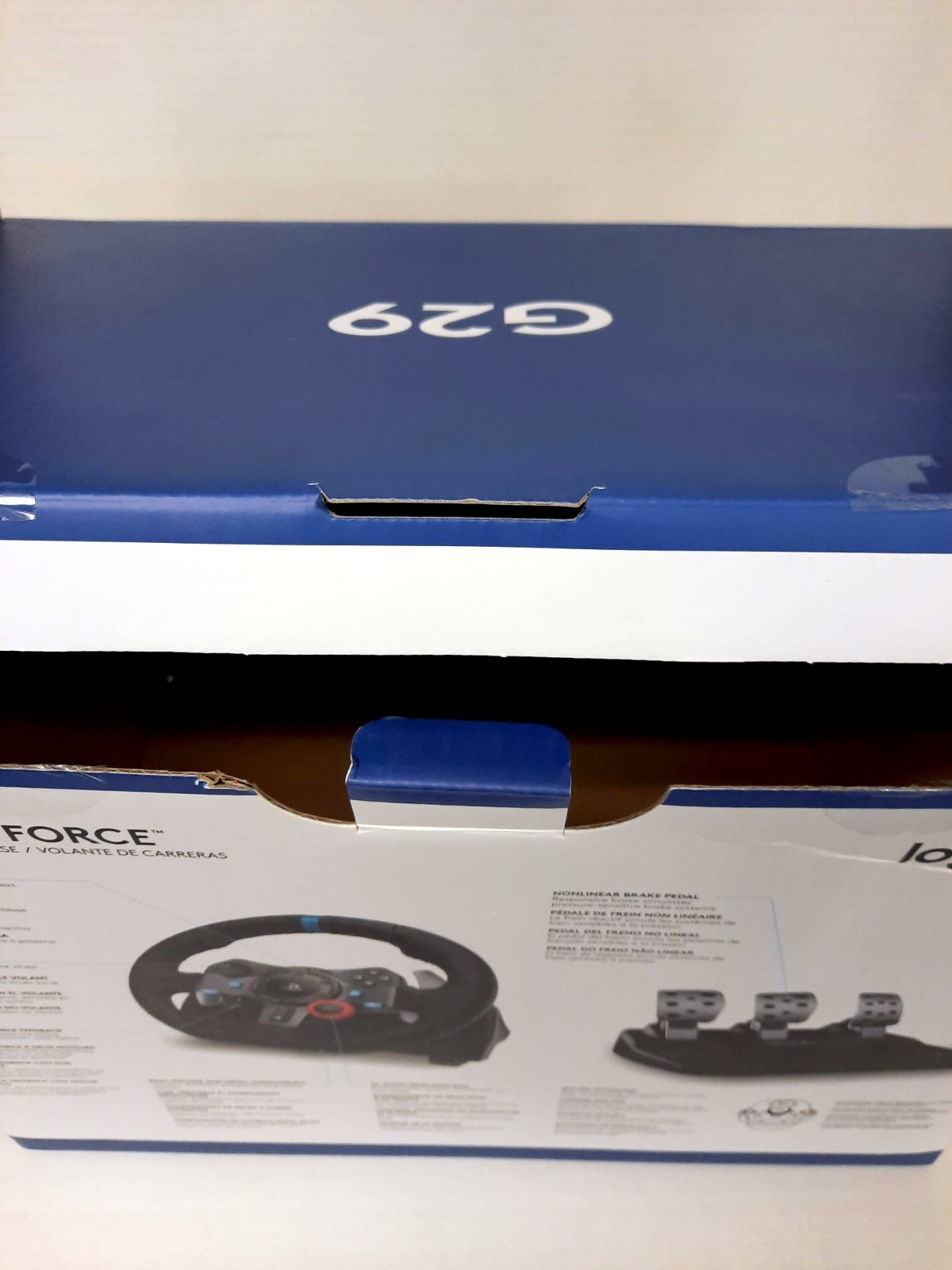 Empty Box for Logitech G29 Racing Wheel (PC, PlayStation 3, 4, 5| PS3, PS4, PS5)
