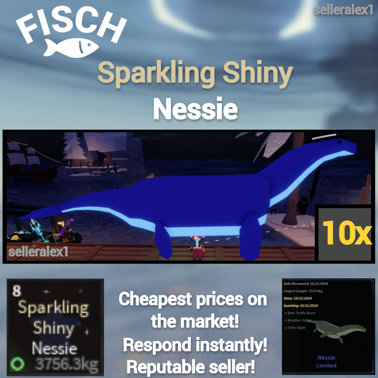 Roblox Fisch 🎣 Rarest Fish ⭐Cheapest/Fastest On eBay!⭐