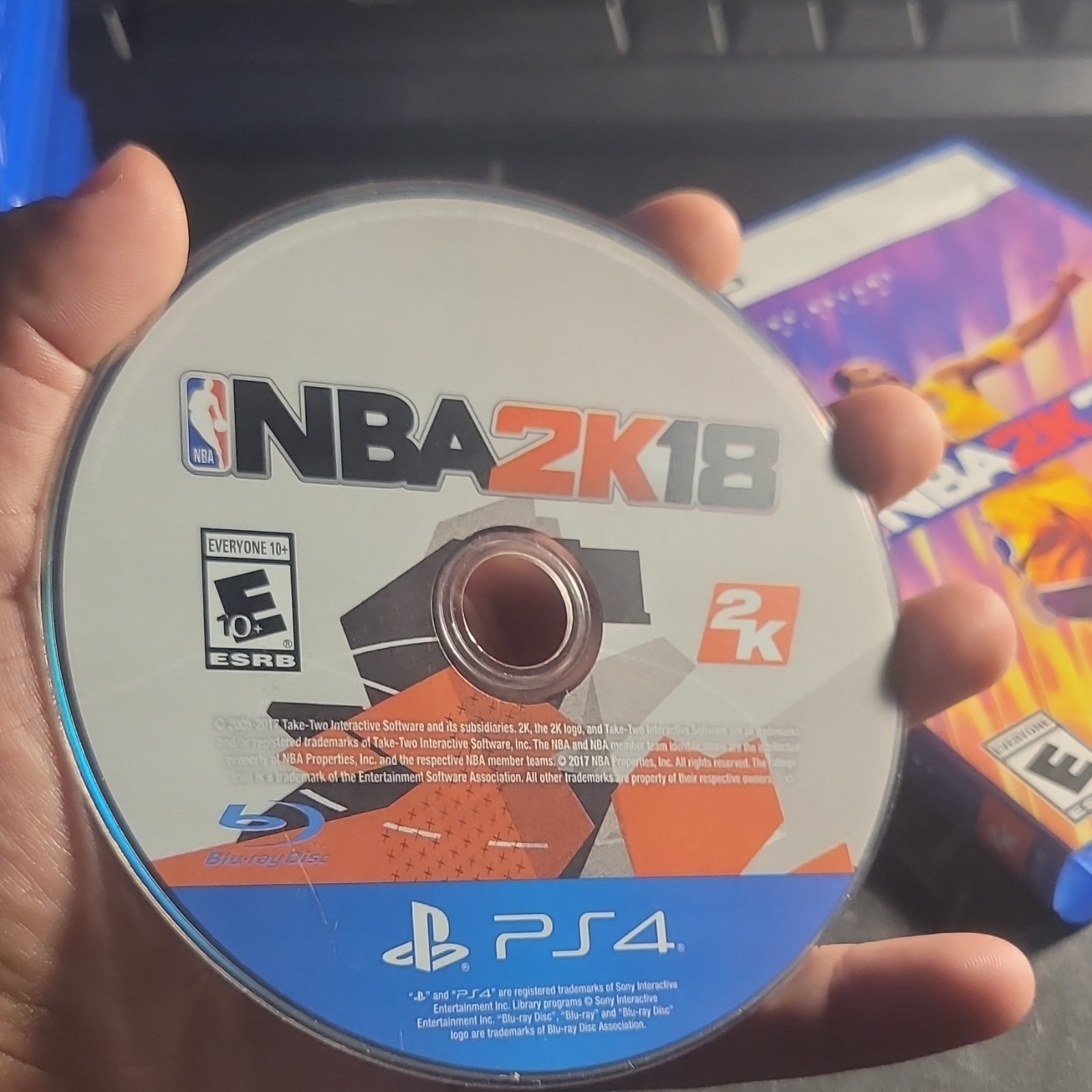 2K NBA 2K18 Sony PlayStation 4 PS4 Everyone 10+ E10+ 2017 Basketball Disc