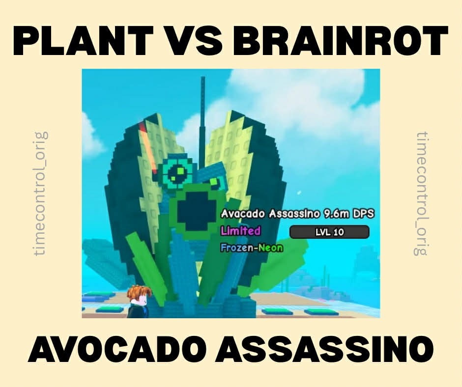 Avocado Assassino | 8.5m+ DPS | Plants vs Brainrot | PVB | Cheapest and Fast !!!
